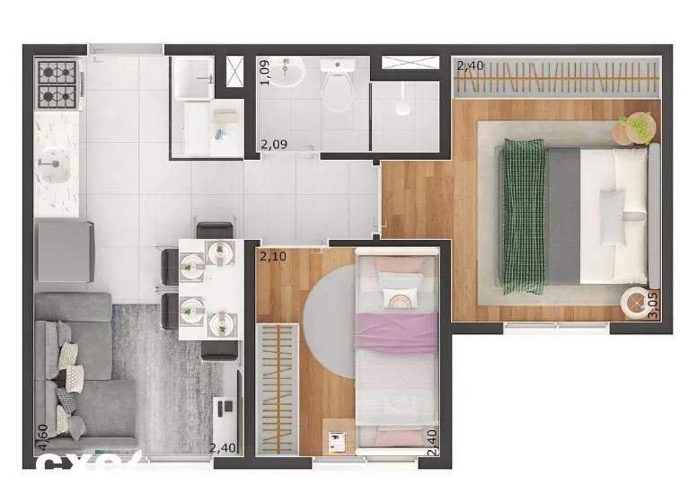 Apartamento à vendaJardim São Paulo(Zona Leste)São Paulo: Apartamento dois dormitórios Jardim São Paulo