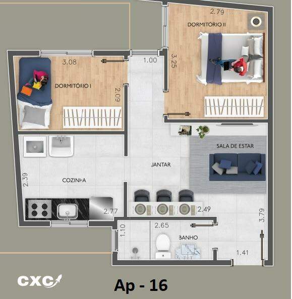 Apartamento à vendaVila AntoninaSão Paulo: Apartamento de dois dorm. no carrão
