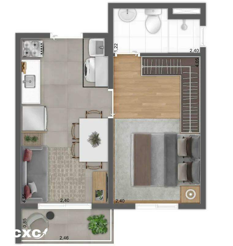 Apartamento à vendaUsina PiratiningaSão Paulo: apartamento de dois dormitórios á venda na Zona Sul