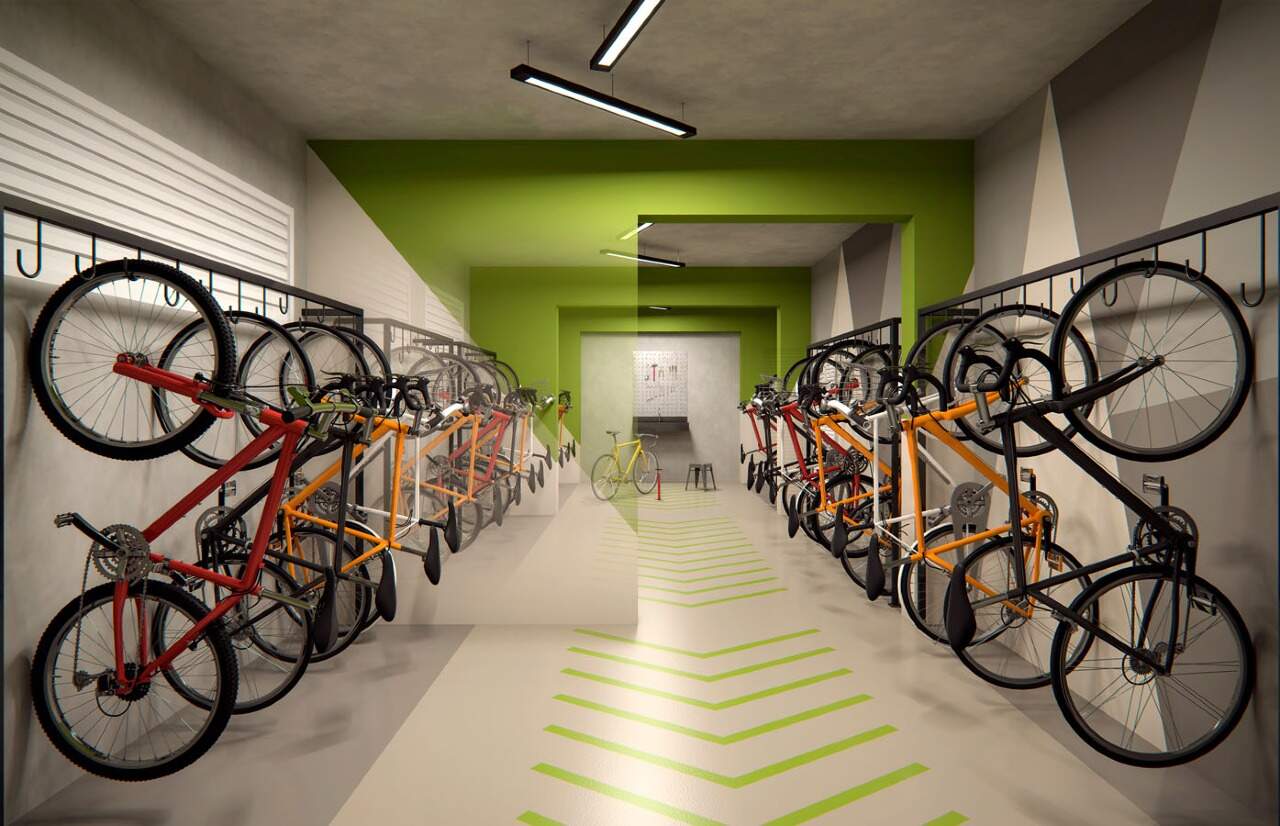 Apartamento à vendaTatuapéSão Paulo: Perspectiva do bicicletário