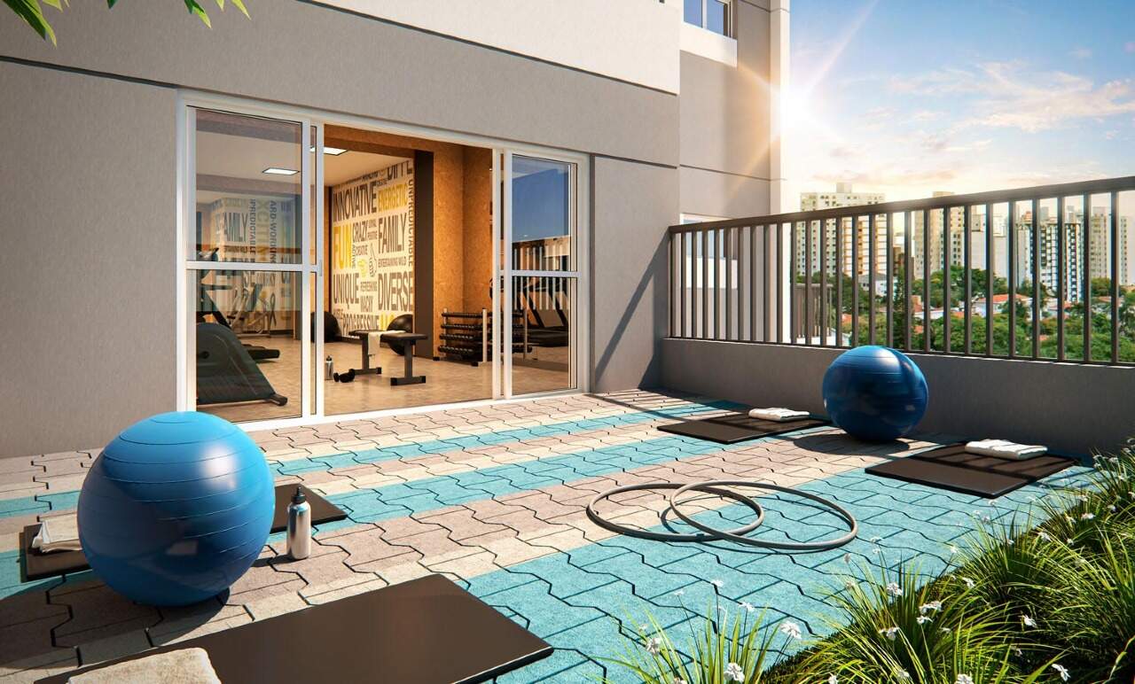 Apartamento à vendaTatuapéSão Paulo: Perspectiva do fitness externo