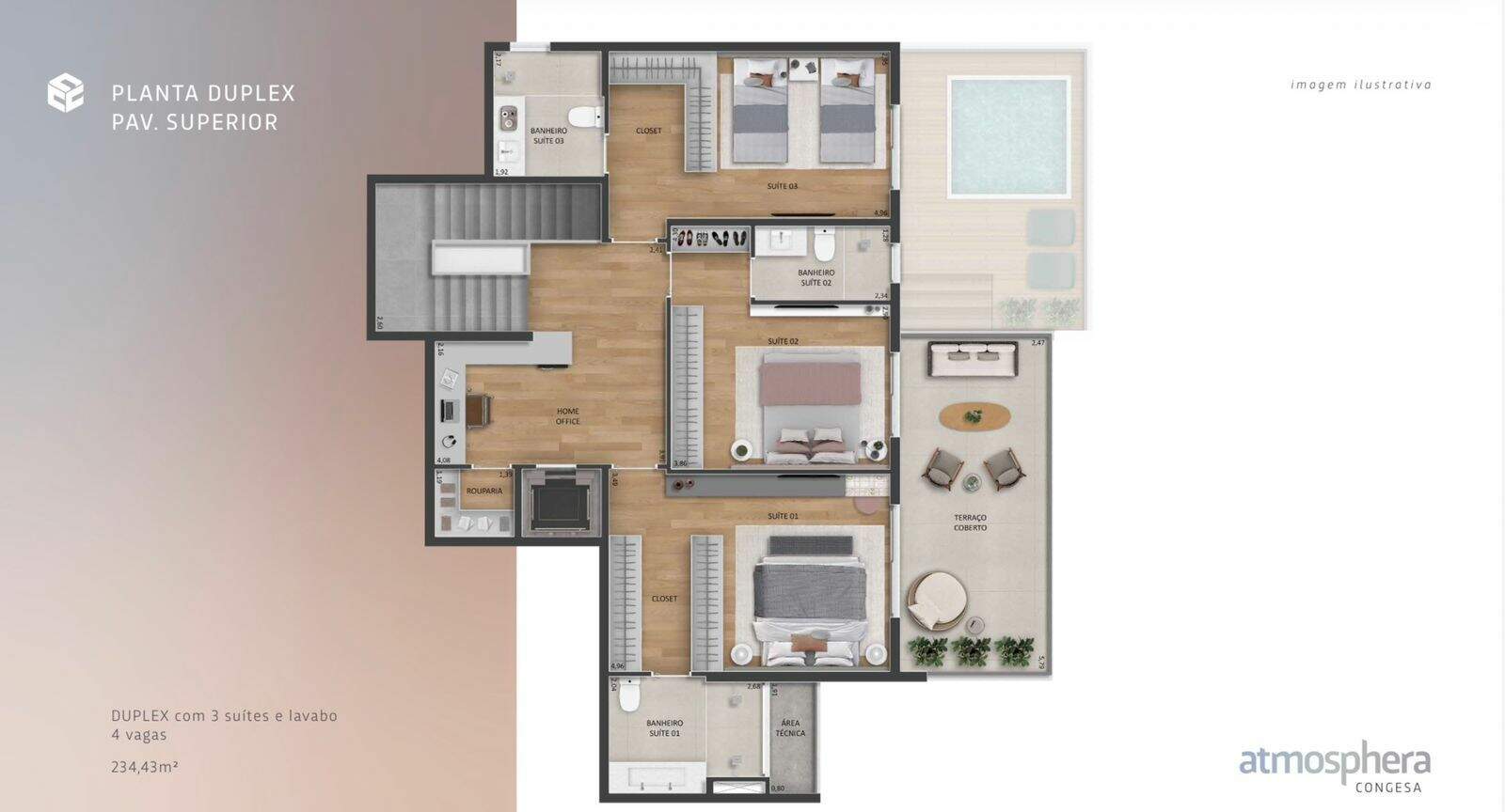 Apartamento Duplex à venda no Centro: 