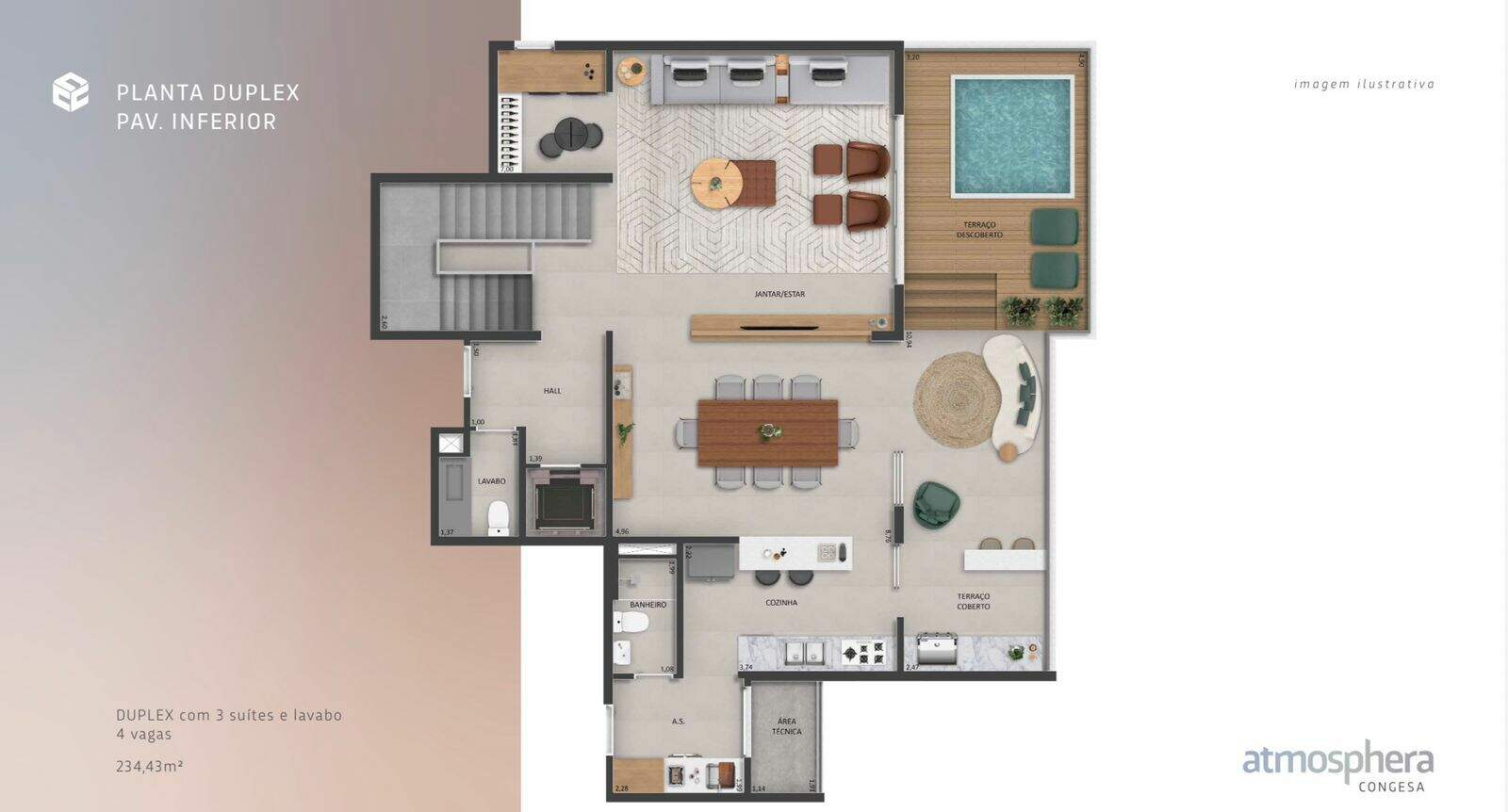 Apartamento Duplex à venda no Centro: 