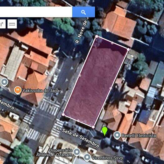 Terreno para aluguel no Centro: 
