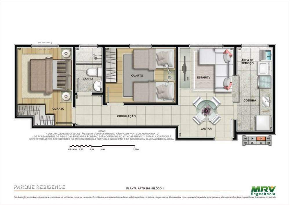 Apartamento para à venda no Parque dos Lagos na cidade de Ribeirão Preto: 