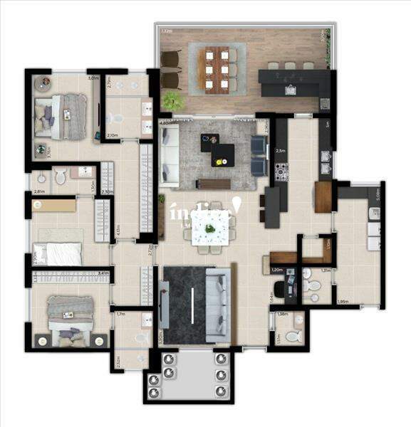 Apartamento para à venda no Vila do Golf na cidade de Ribeirão Preto: 