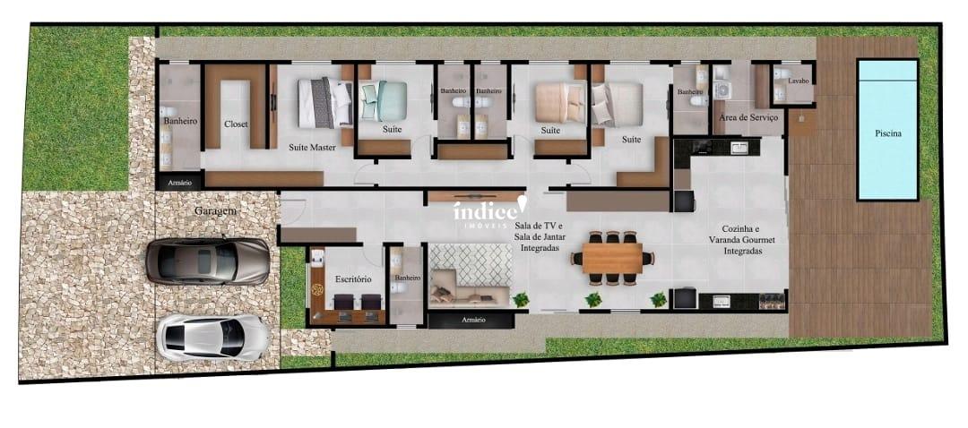 Casas Condomínio para à venda no Vila do Golf na cidade de Ribeirão Preto: 