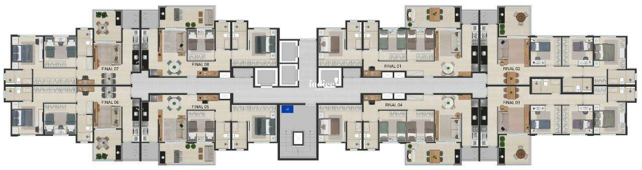 Apartamento para à venda no Jardim Olhos D`Água na cidade de Ribeirão Preto: 