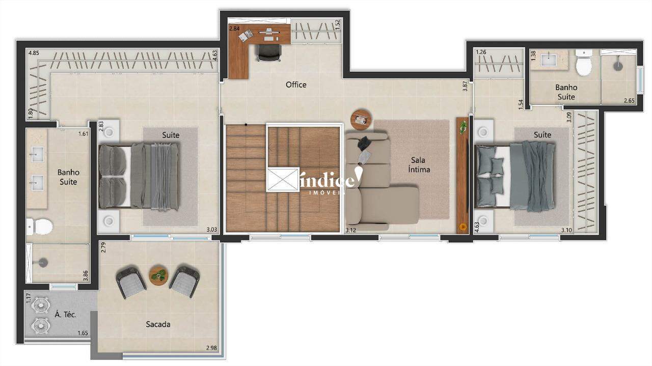 Apartamento para à venda no Jardim Olhos D`Água na cidade de Ribeirão Preto: 