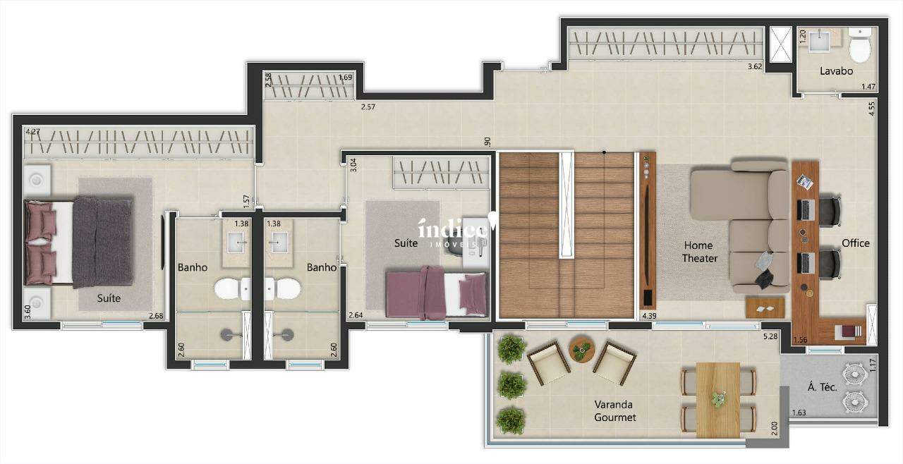 Apartamento para à venda no Jardim Olhos D`Água na cidade de Ribeirão Preto: 