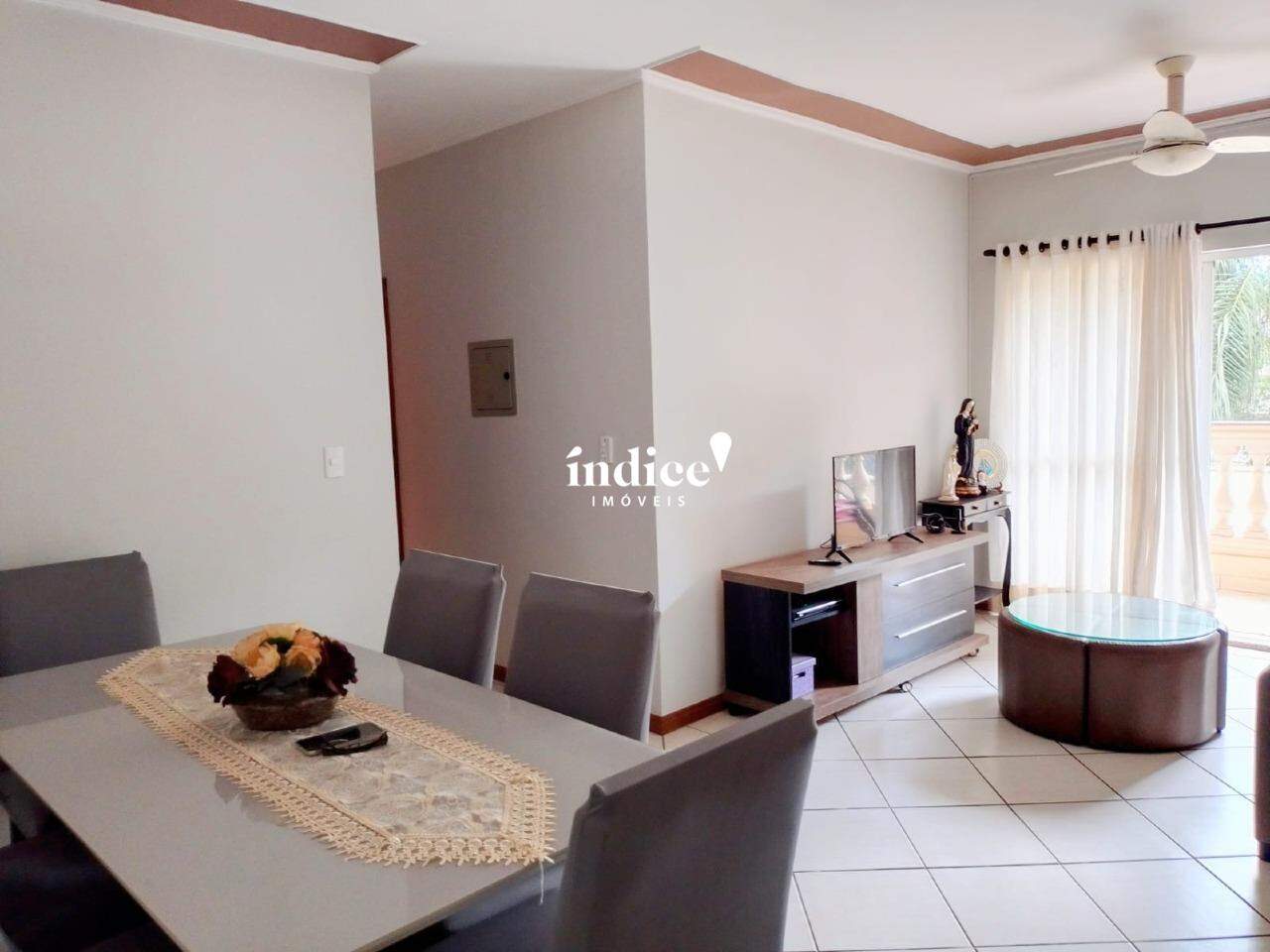 Apartamento para à venda no Residencial Flórida na cidade de Ribeirão Preto: sala dois ambientes