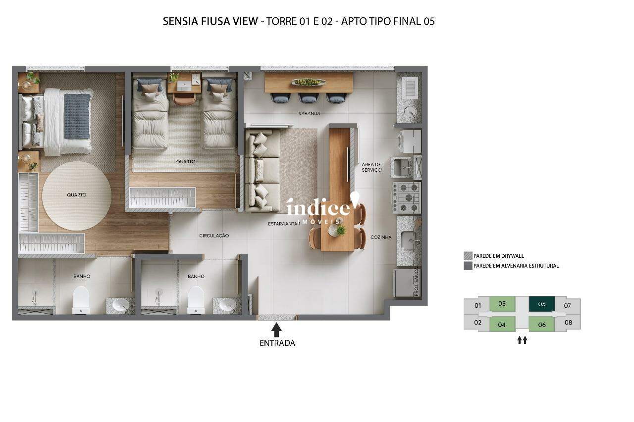 Apartamento para à venda no Quinta da Primavera na cidade de Ribeirão Preto: 