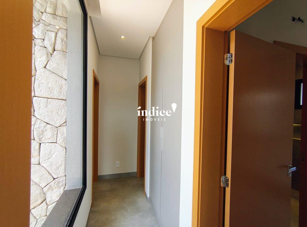 Casas Condomínio para à venda no Vivendas da Mata na cidade de Ribeirão Preto: corredor c roupeiro