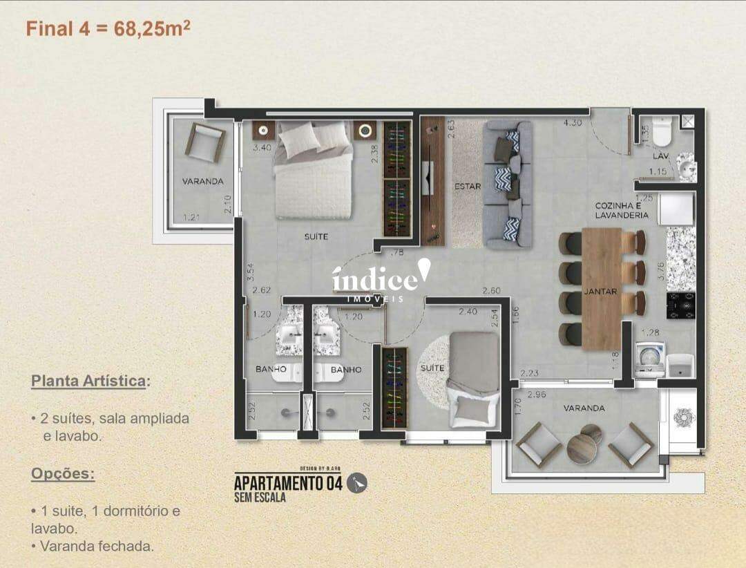 Apartamento para à venda no Nova Aliança na cidade de Ribeirão Preto: 