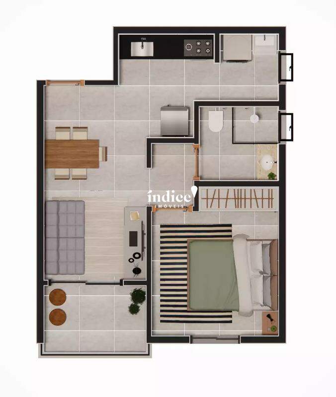 Apartamento para à venda no Nova Ribeirânia na cidade de Ribeirão Preto: 