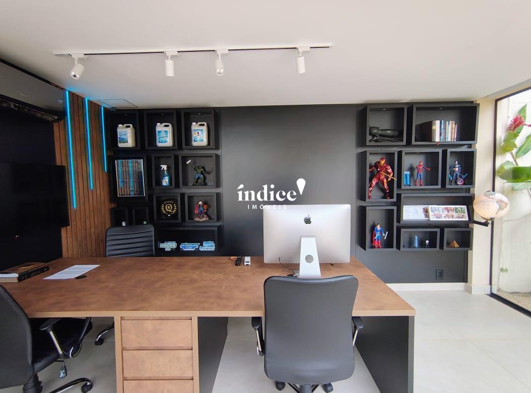 Casas para à venda no Jardim Anhangüera na cidade de Ribeirão Preto: escritorio no quintal