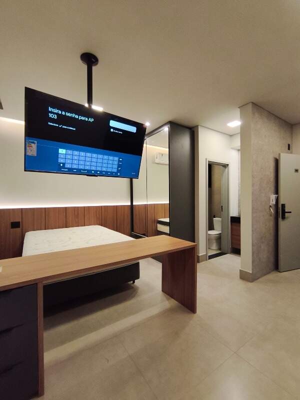 Flat para aluguel no Vila Mathilde Vieira: 