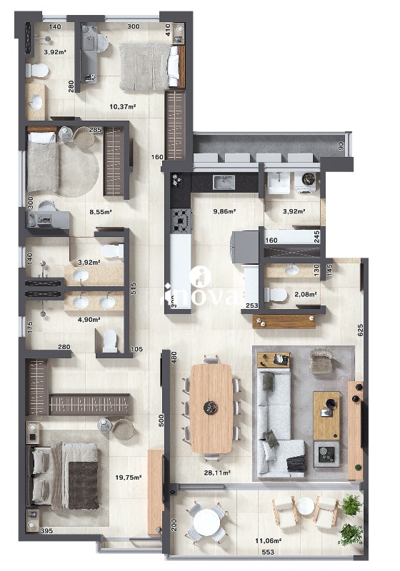 Apartamento à venda no Jardim do Lago: 