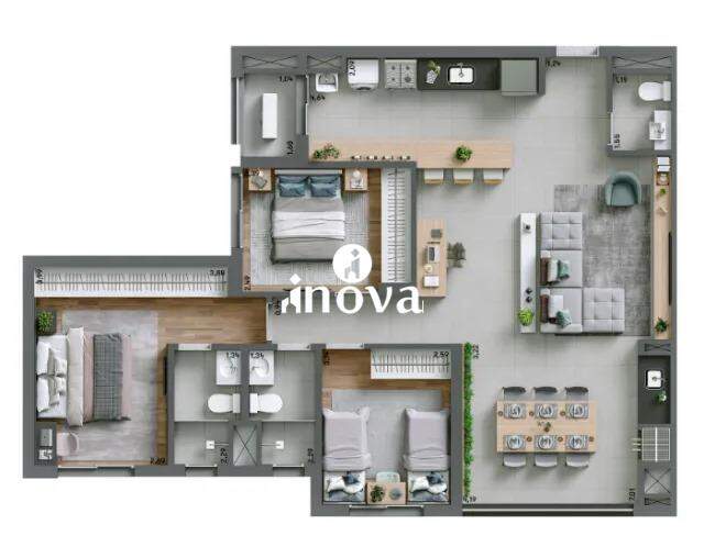 Apartamento à venda no Jardim do Lago: 