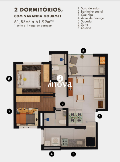 Apartamento à venda no Santa Maria: 