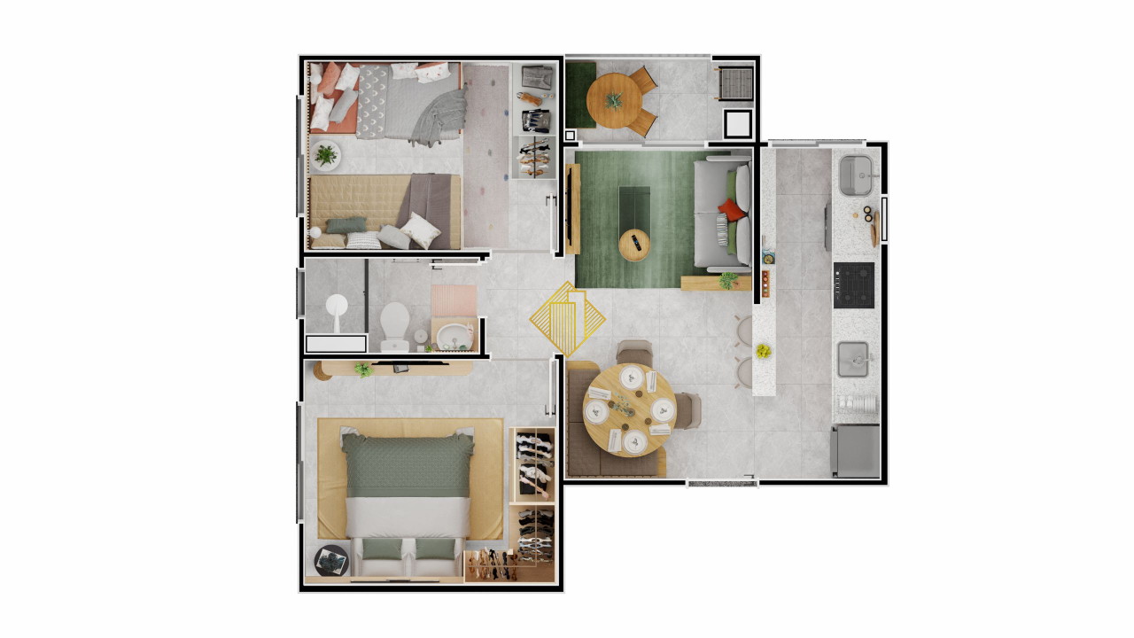 Apartamento à venda no Floresta: 