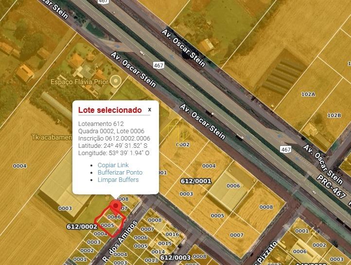 Terreno à venda no Distrito de Sede Alvorada: 