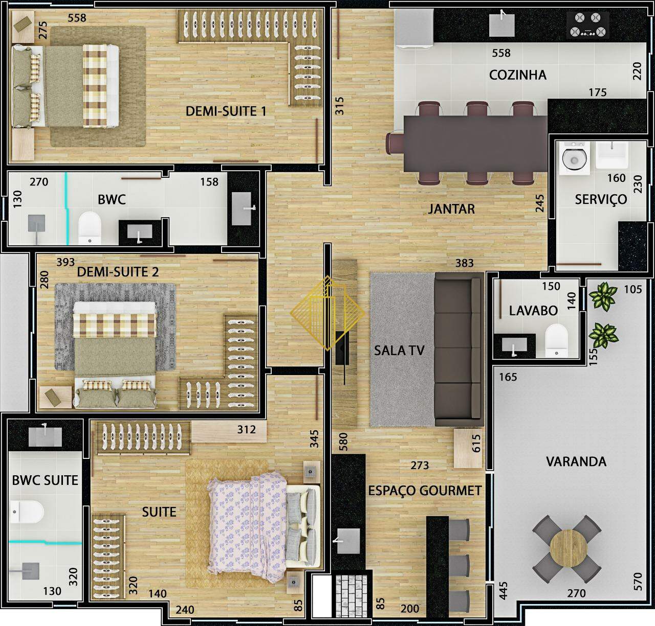 Apartamento à venda no Pioneiros Catarinenses: COBERTURA