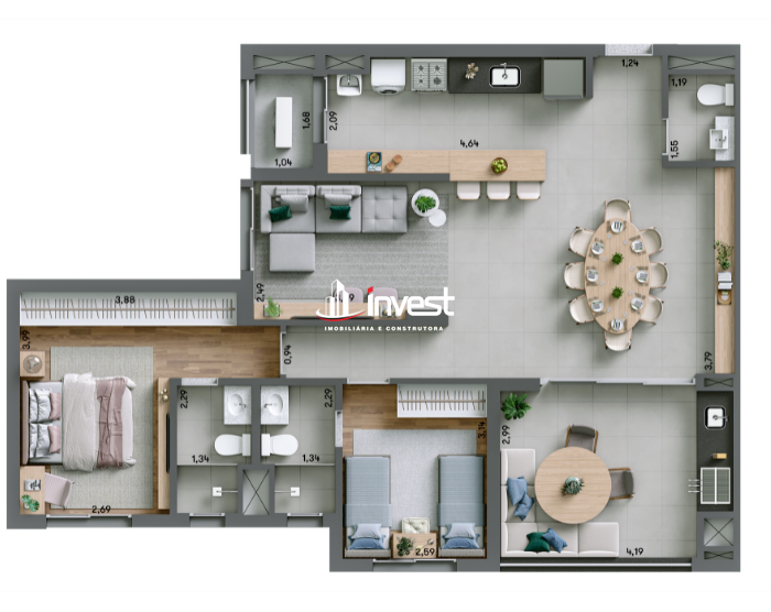 Apartamento à venda no Jardim do Lago: 