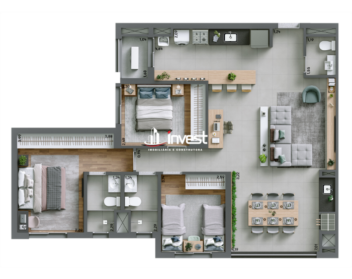 Apartamento à venda no Jardim do Lago: 