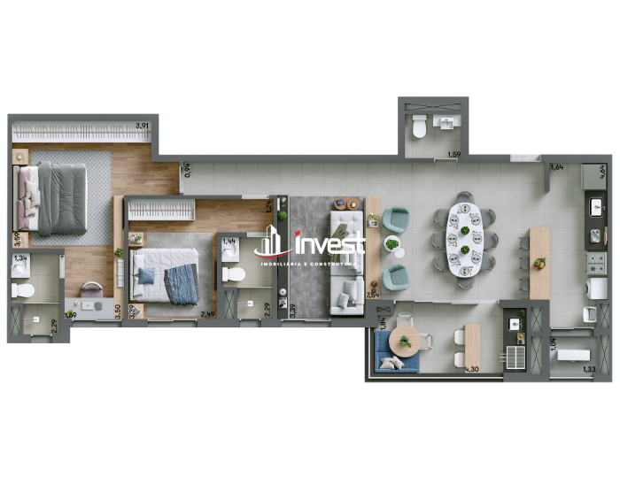 Apartamento à venda no Jardim do Lago: 