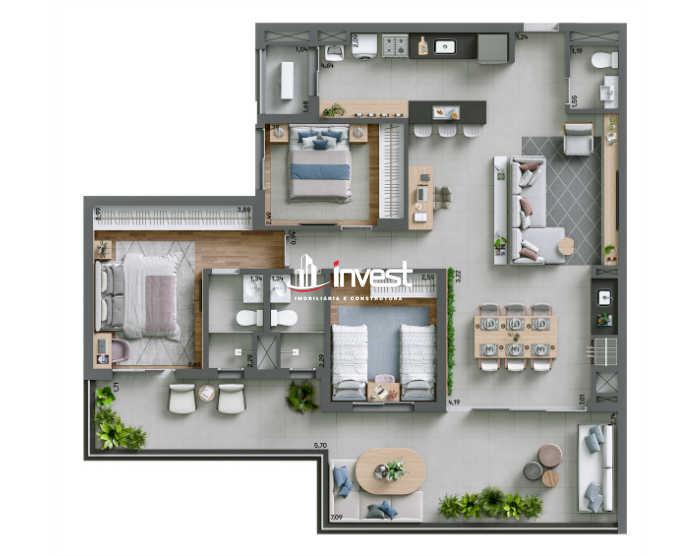 Apartamento à venda no Jardim do Lago: 