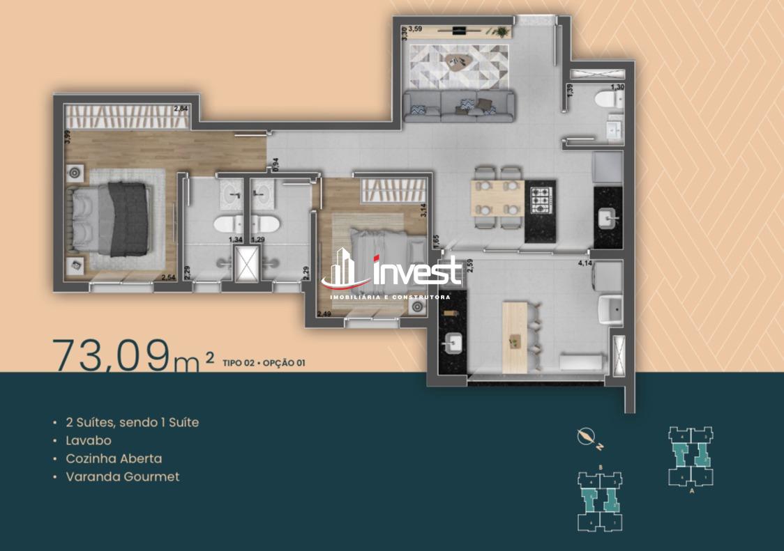 Apartamento à venda no Santa Maria: 