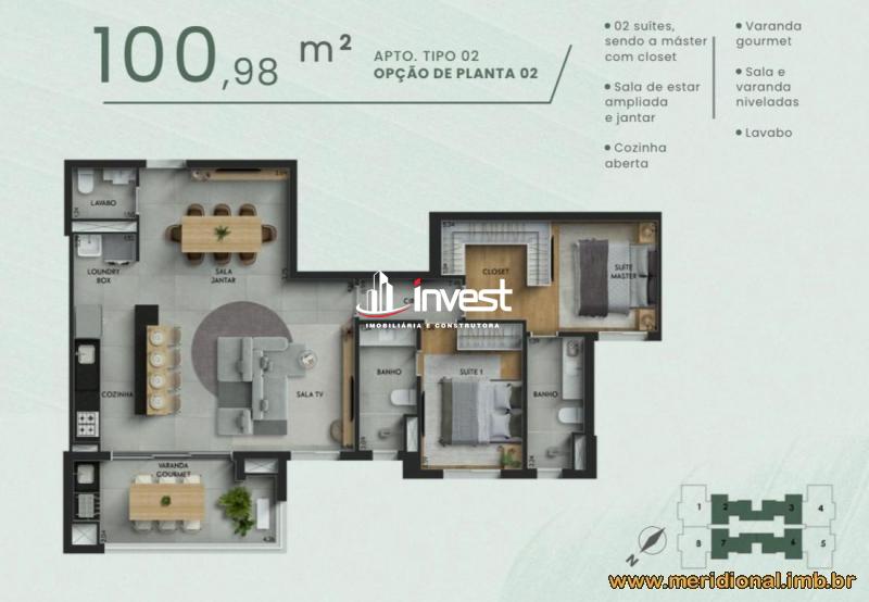 Apartamento à venda no Santa Maria: 