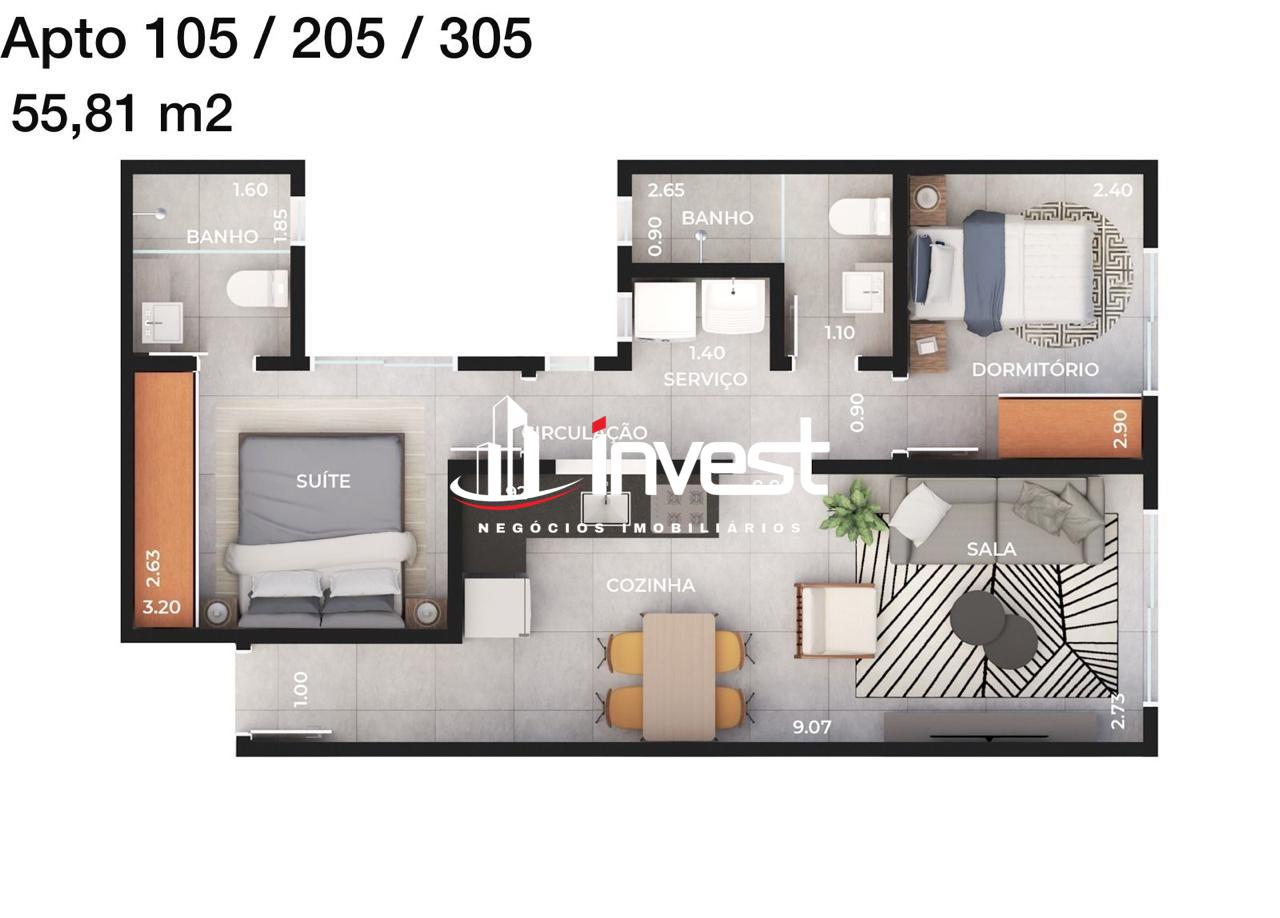 Apartamento à venda no Santa Maria: 