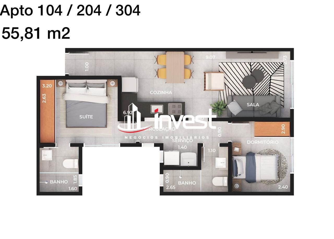 Apartamento à venda no Santa Maria: 