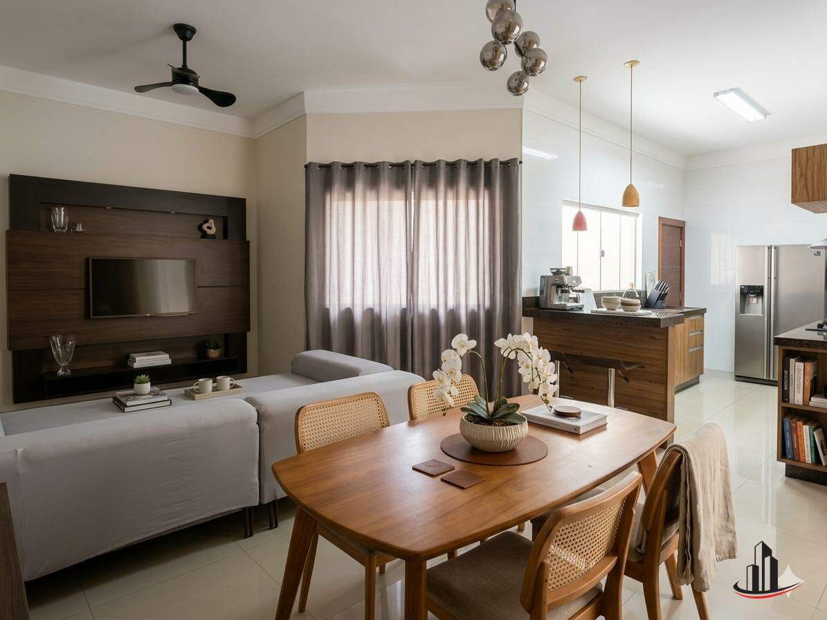 Casa à venda, com 3 Suítes. Excelente Acabamento. Planejados. Aquecimento Solar. Garagem para 2 carros cobertos.
