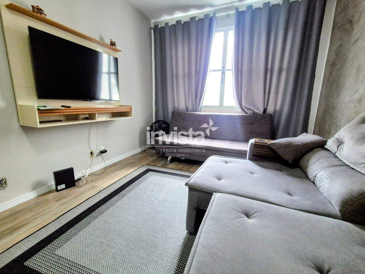 C&oacute;digo: 10625 R$ 550.000,00 Apartamento &agrave; venda no bairro Boqueir&atilde;o 60 m&sup2; 1 quarto 1 vaga - Santos