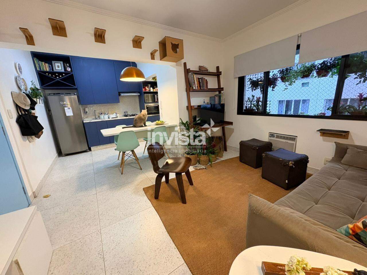C&oacute;digo: 10889 R$ 600.000,00 Apartamento &agrave; venda no bairro Embar&eacute; 50 m&sup2; 1 quarto 1 vaga - Santos