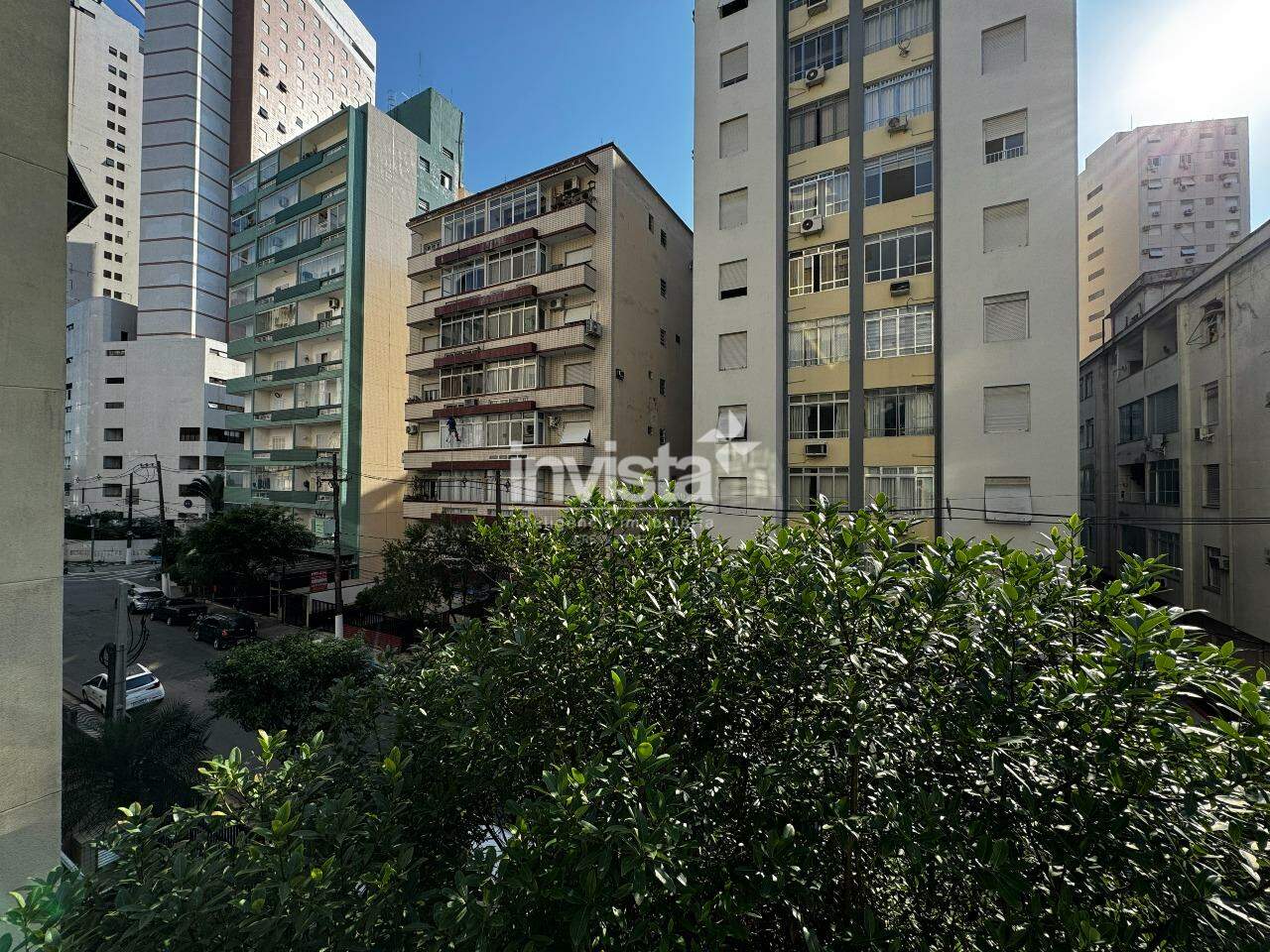 Apartamento 1 dormit&oacute;rio de frente no Boqueir&atilde;o, Santos/SP | 35,52 m&sup2; | 1 vaga | Portaria 24h e sal&atilde;o de festas - Santos