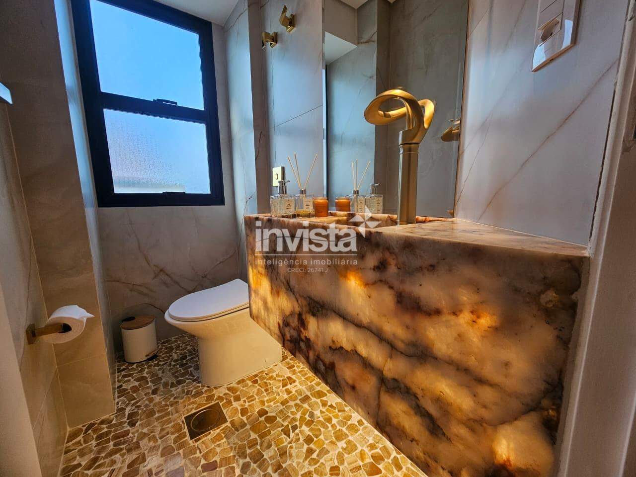 Luxuoso apartamento de 4 su&iacute;tes no Boqueir&atilde;o, Santos! - Santos