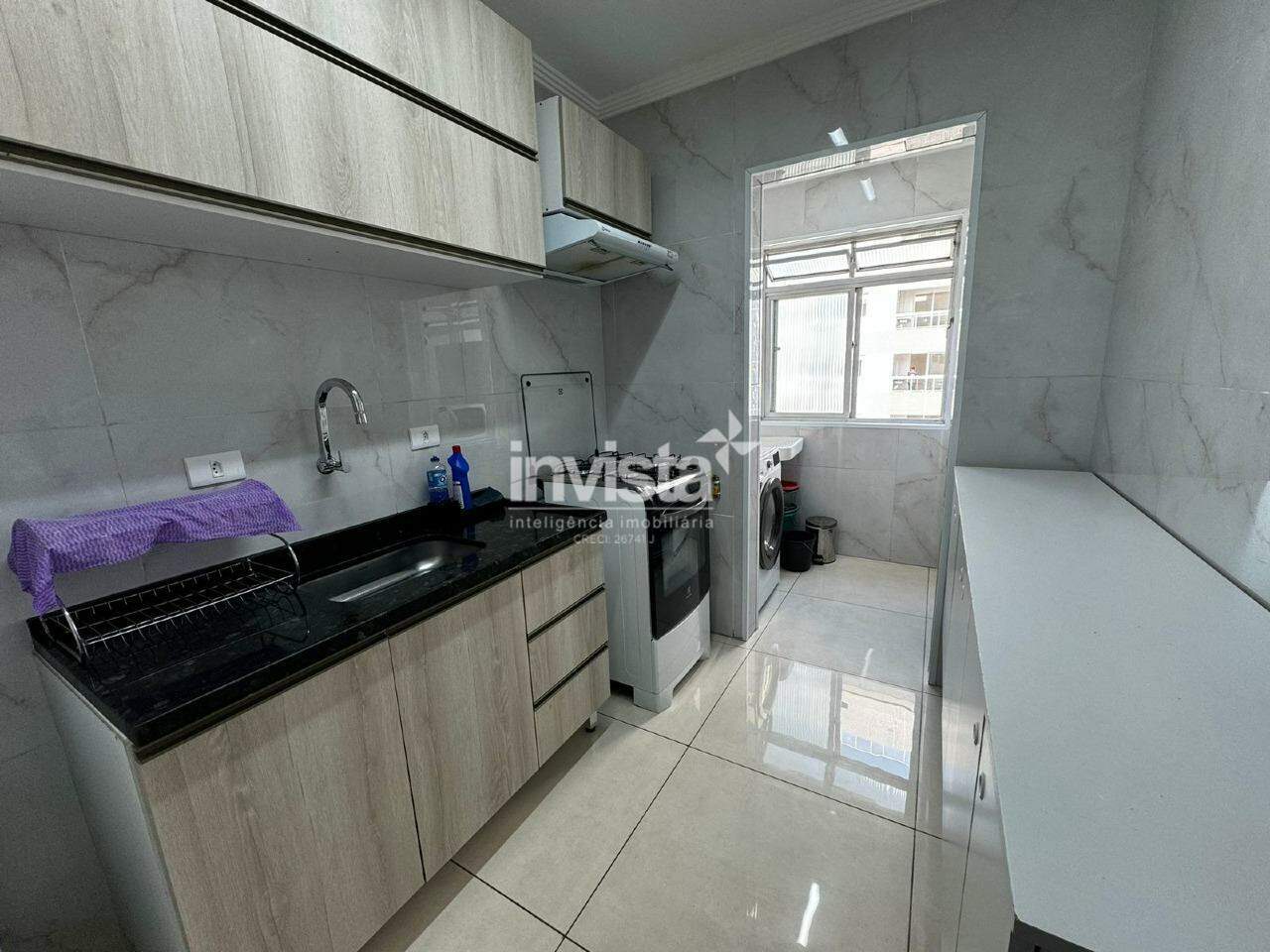 Cobertura &agrave; venda em Santos-SP no bairro Boqueir&atilde;o, com 3 dormit&oacute;rios e 91m&sup2; - Santos