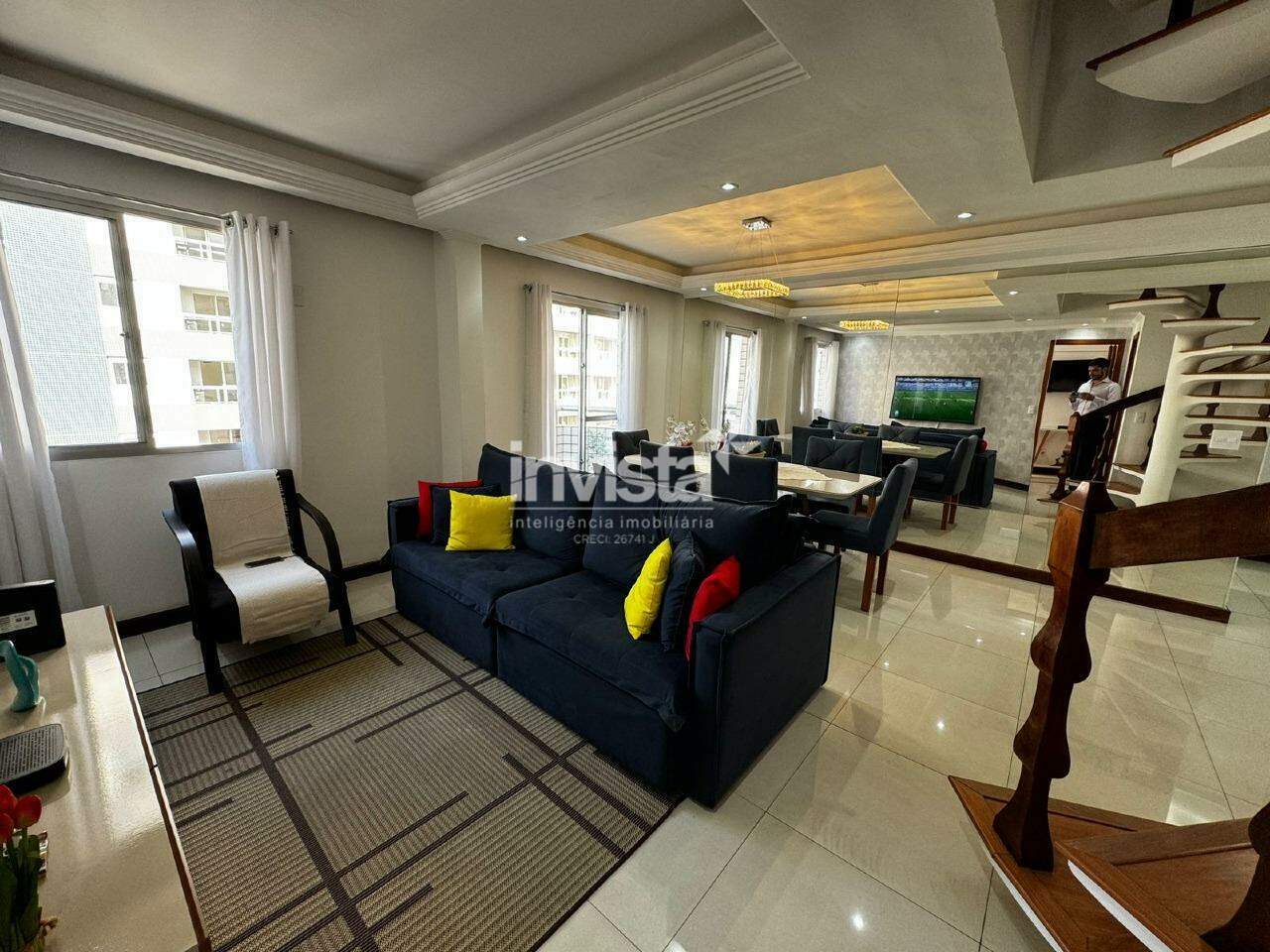 C&oacute;digo: 14023 R$ 1.199.000,00 Cobertura &agrave; venda em Santos-SP no bairro Boqueir&atilde;o, com 3 dormit&oacute;rios e 91m&sup2; 91 m&sup2; 3 quartos 1 vaga - Santos