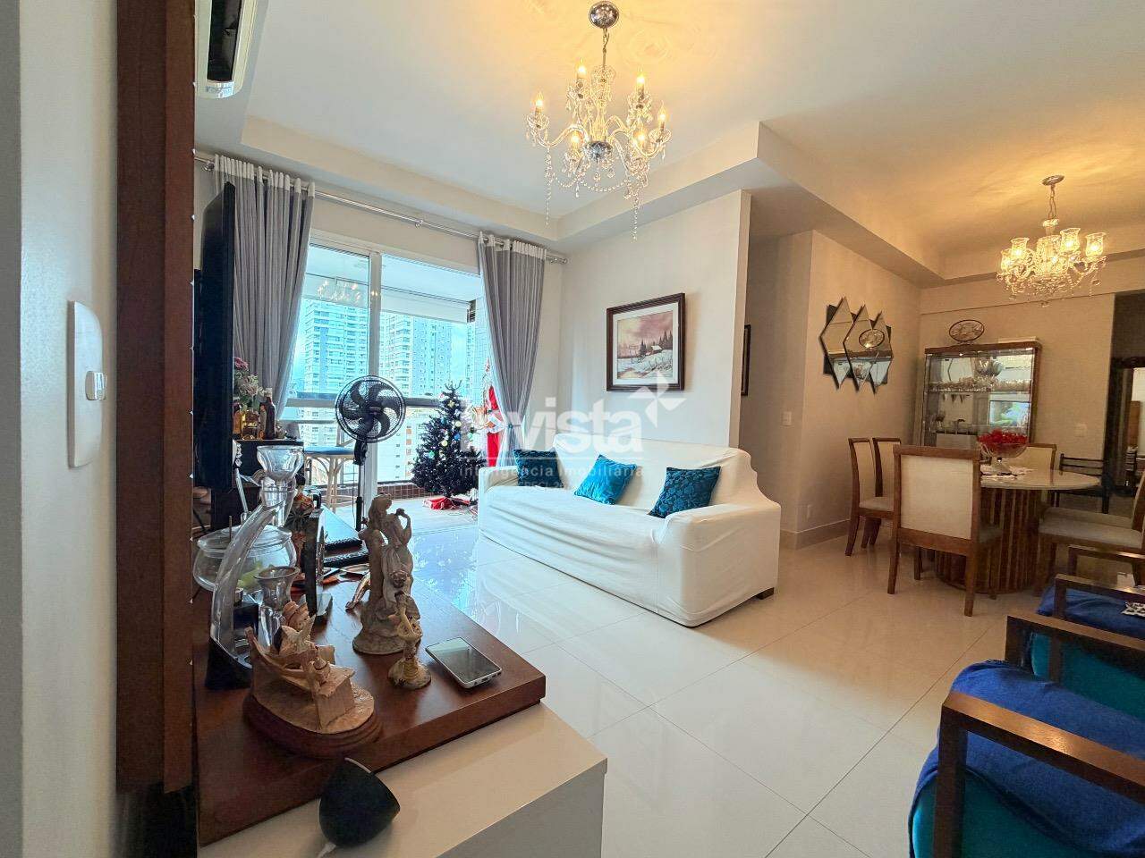 GONZAGA – 130 m², ANDAR ALTO, 3 VAGAS DEMARCADAS, VISTA LIVRE E LAZER COMPLETO