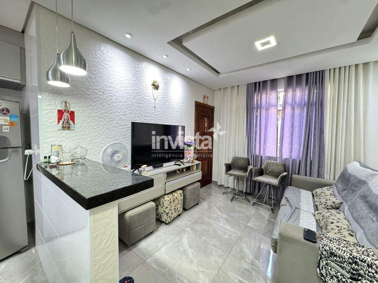 C&oacute;digo: 15100 R$ 430.000,00 Apartamento &agrave; venda em Santos-SP no bairro Boqueir&atilde;o, com 2 dormit&oacute;rios e 65m&sup2; 65 m&sup2; 2 quartos 1 vaga - Santos