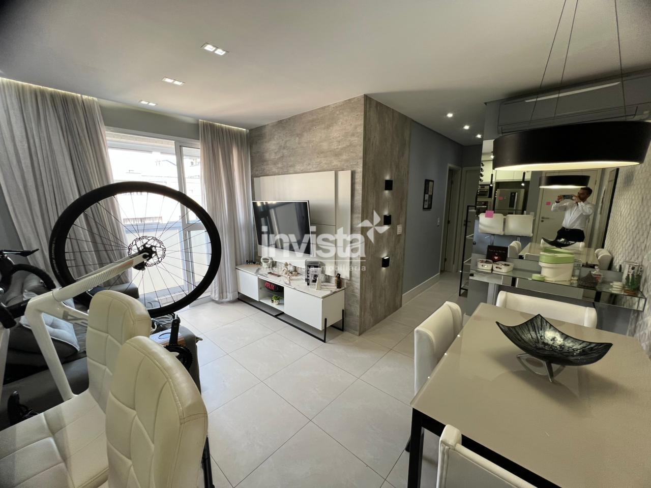 C&oacute;digo: 15134 R$ 890.000,00 Apartamento &agrave; venda no bairro Ponta da Praia 62 m&sup2; 2 quartos 1 vaga - Santos