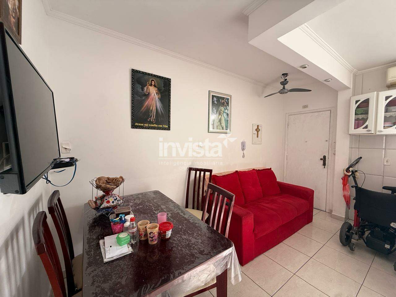 C&oacute;digo: 15353 R$ 400.000,00 Apartamento &agrave; venda no bairro Pomp&eacute;ia 55 m&sup2; 2 quartos 0 vagas - Santos