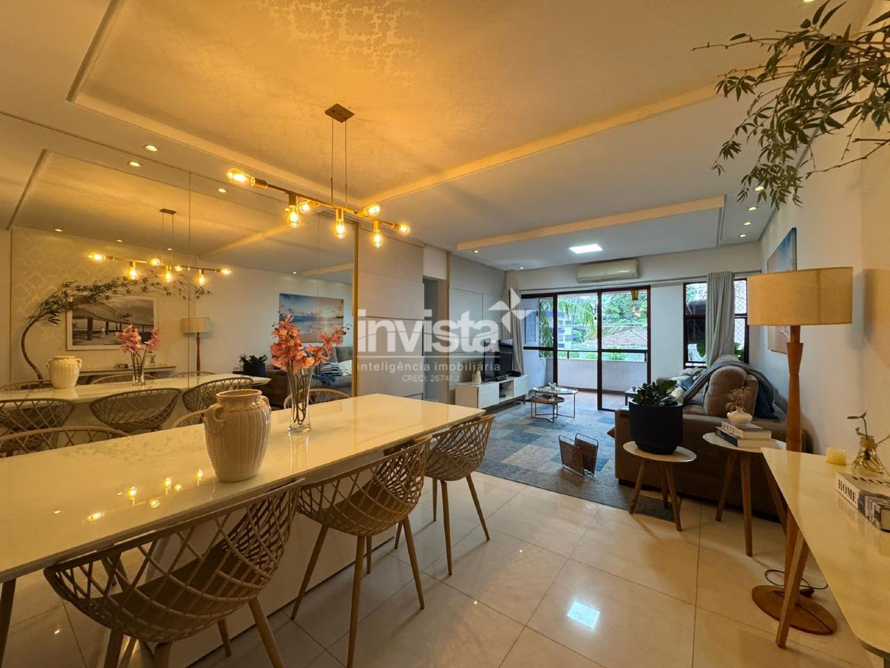 C&oacute;digo: 16247 R$ 7.500,00 Apartamento para alugar no bairro Ponta da Praia 100 m&sup2; 2 quartos 1 vaga - Santos