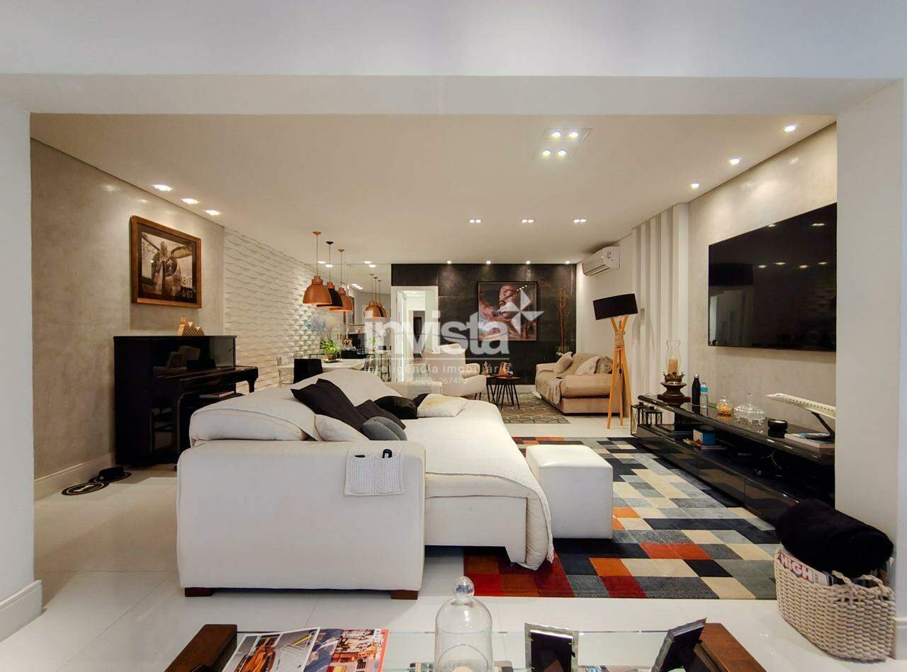 C&oacute;digo: 17305 R$ 2.350.000,00 Apartamento &agrave; venda no bairro Gonzaga 155 m&sup2; 3 quartos 3 vagas - Santos