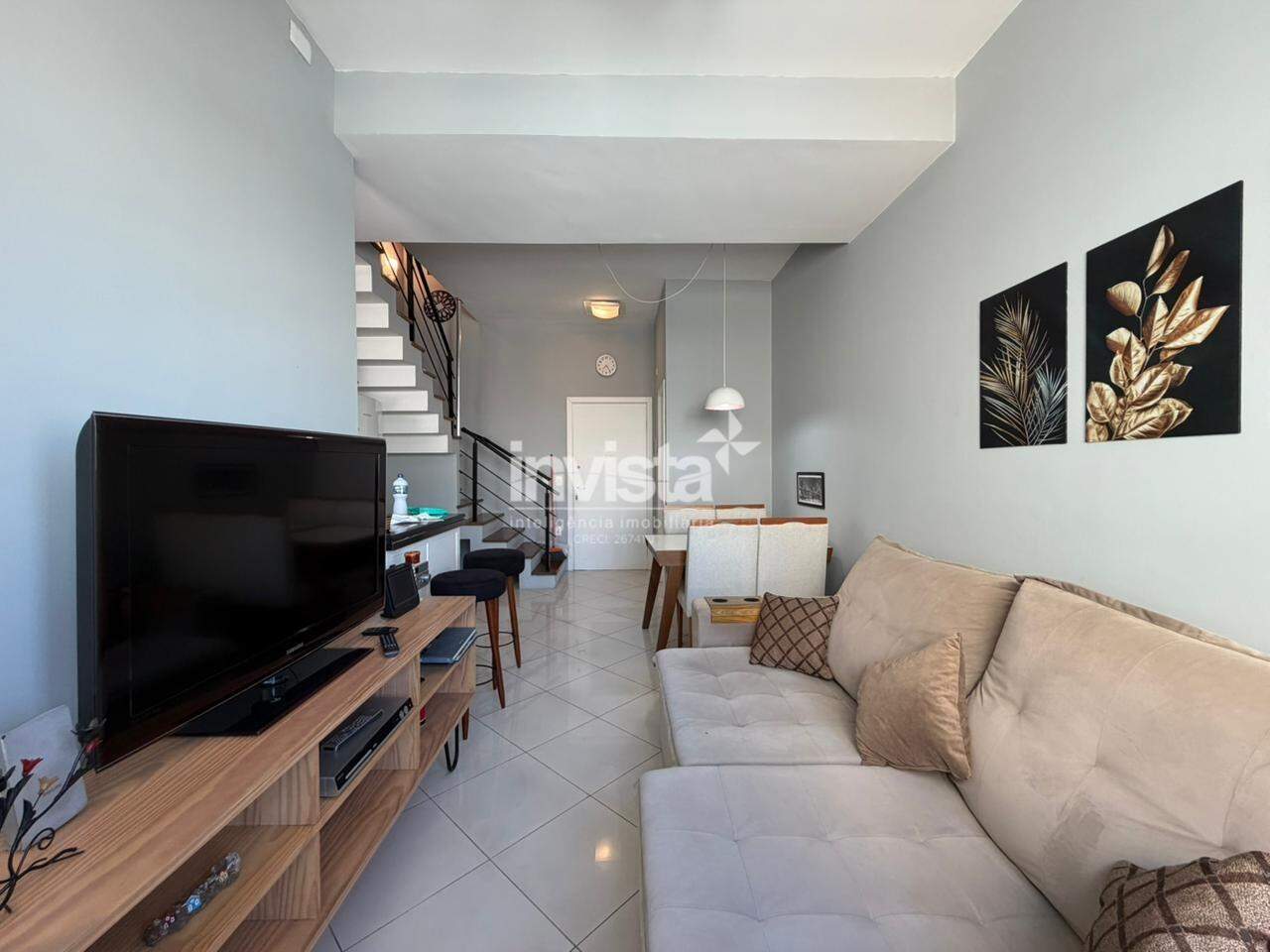 C&oacute;digo: 19207 R$ 7.000,00 Loft para alugar em Santos-SP no bairro Gonzaga, com 2 dormit&oacute;rios e 69m&sup2; 69 m&sup2; 2 quartos 2 vagas - Santos