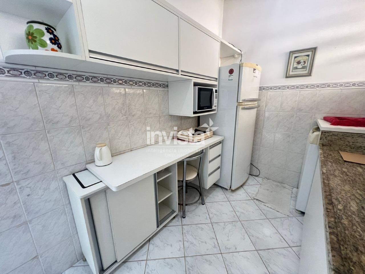 Lindo apartamento 1 dorm reformado na ponta da praia, com vista mar!! - Santos